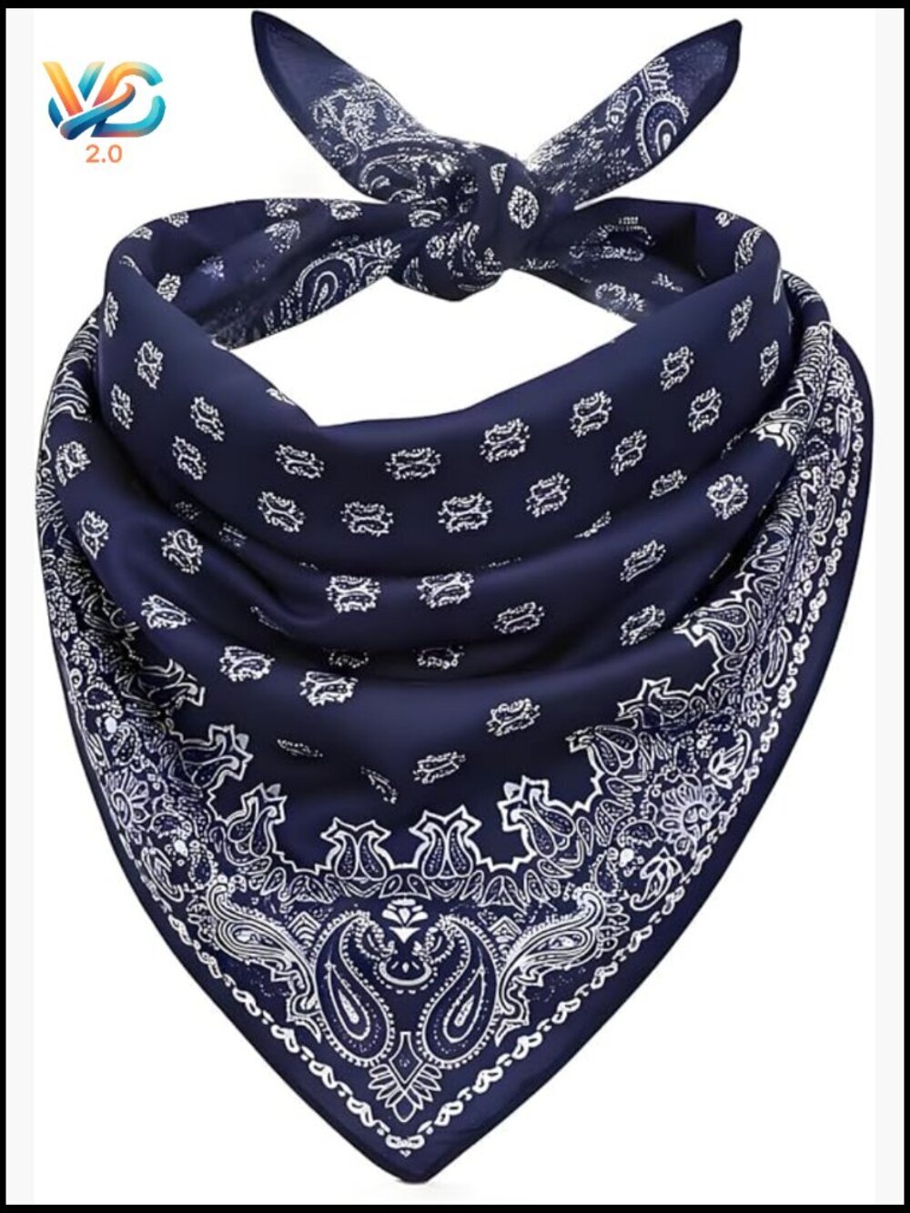 35" Satin Square Scarf - Silk Feeling Hair Wrap - Paisley Bandana for Handbags